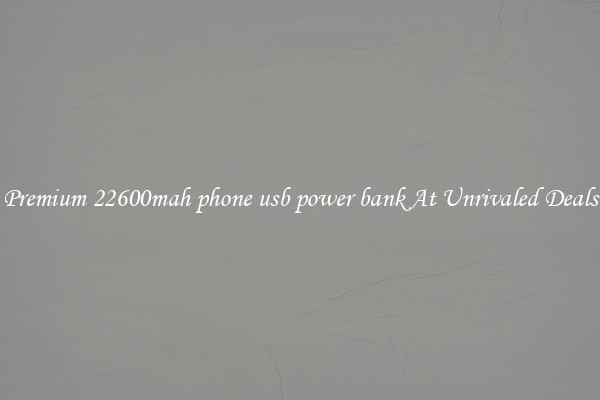 Premium 22600mah phone usb power bank At Unrivaled Deals