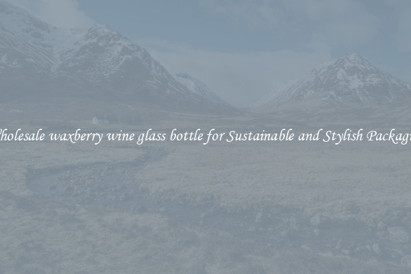 Wholesale waxberry wine glass bottle for Sustainable and Stylish Packaging