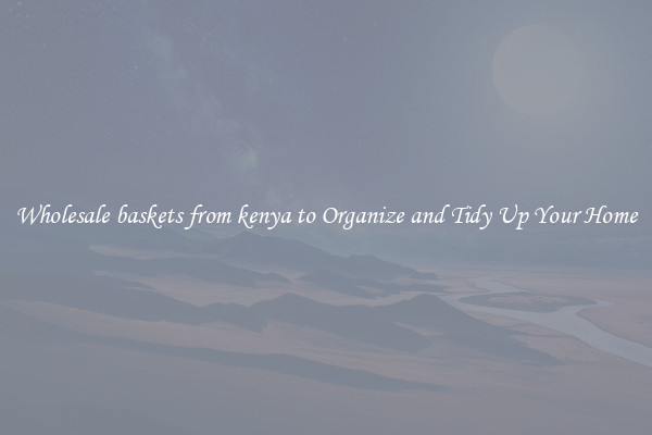 Wholesale baskets from kenya to Organize and Tidy Up Your Home