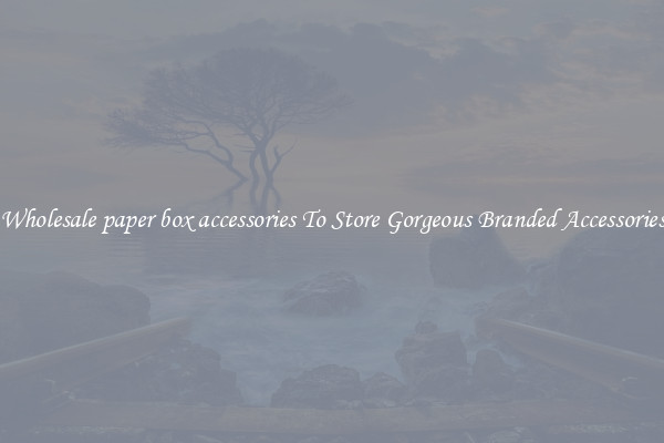 Wholesale paper box accessories To Store Gorgeous Branded Accessories