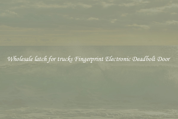 Wholesale latch for trucks Fingerprint Electronic Deadbolt Door 