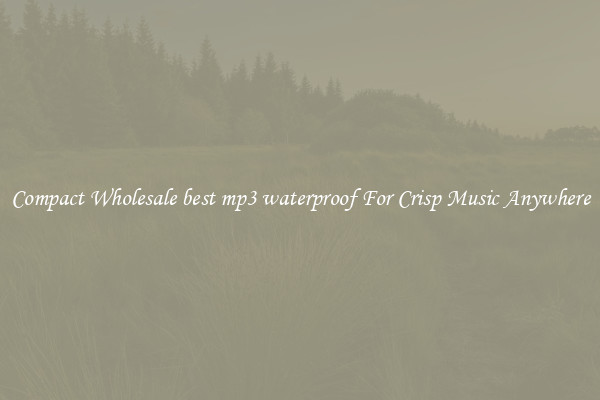 Compact Wholesale best mp3 waterproof For Crisp Music Anywhere