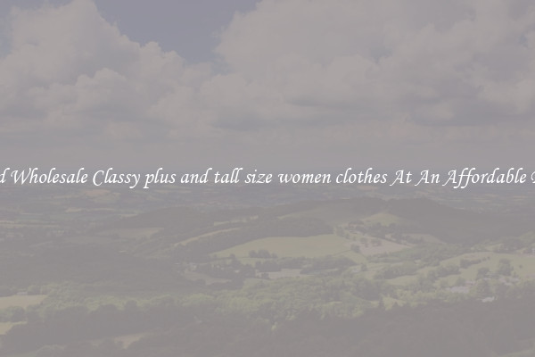 Find Wholesale Classy plus and tall size women clothes At An Affordable Price