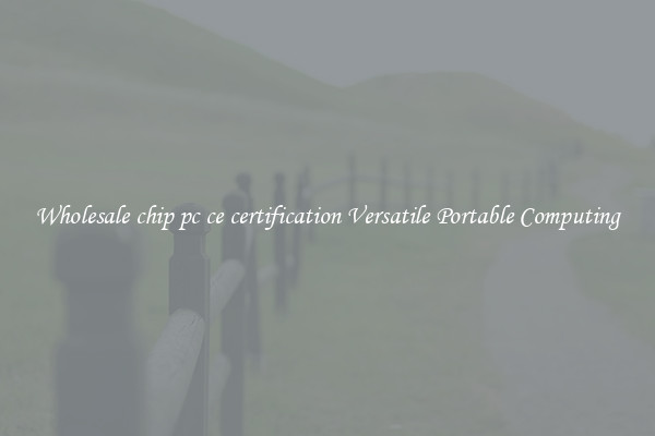 Wholesale chip pc ce certification Versatile Portable Computing