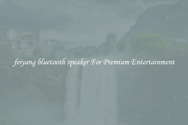 feiyang bluetooth speaker For Premium Entertainment