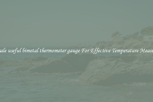 Wholesale useful bimetal thermometer gauge For Effective Temperature Measurement