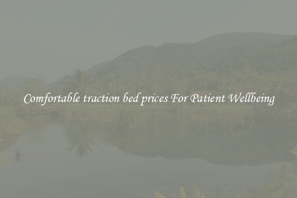 Comfortable traction bed prices For Patient Wellbeing