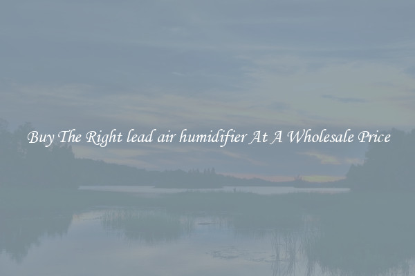 Buy The Right lead air humidifier At A Wholesale Price